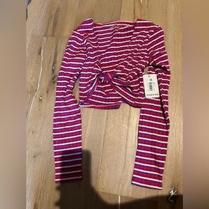 Year of ours NWT CROP TOP STRIPE S NWT
